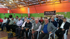 وفد من اللجنة الشعبية في اللد في زيارة تضامنية لخيمة الاعتصام بمدينة أم الفحم 